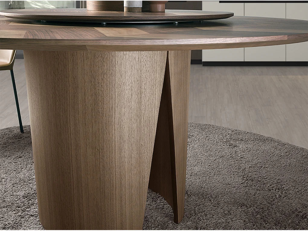 Tavolo da pranzo rotonda noce 1130 ANGEL CERDA