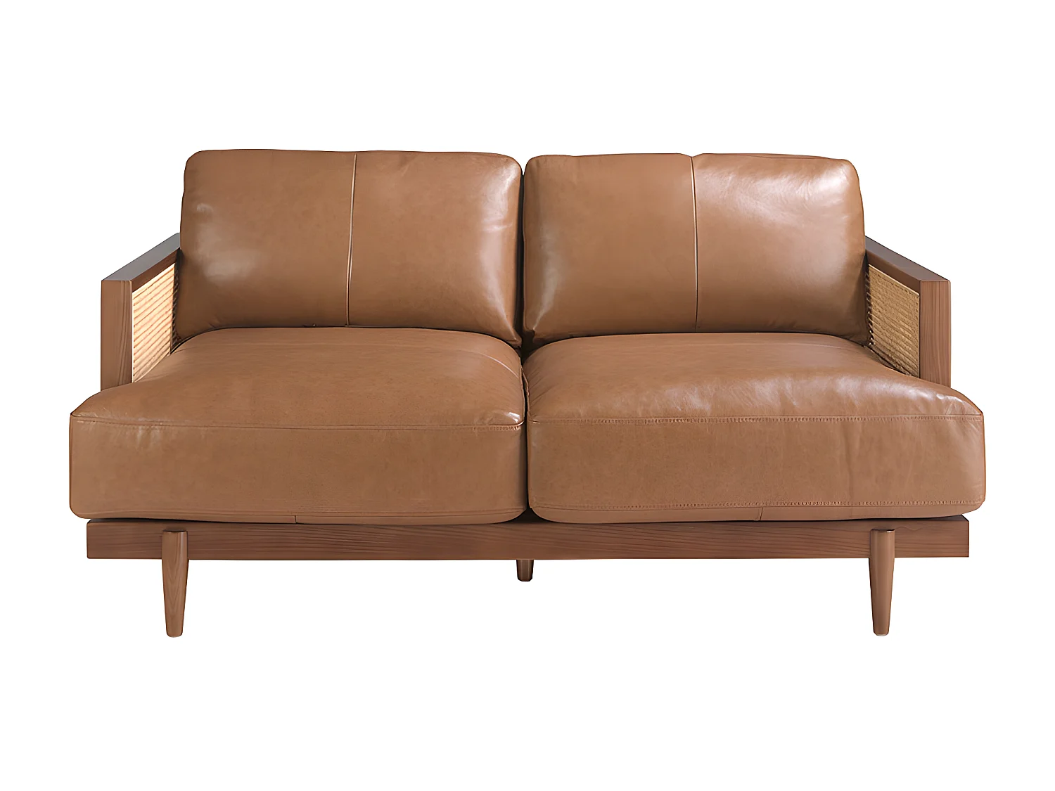 2-Sitzer-Sofa aus braunem Leder  6176 ANGEL CERDA