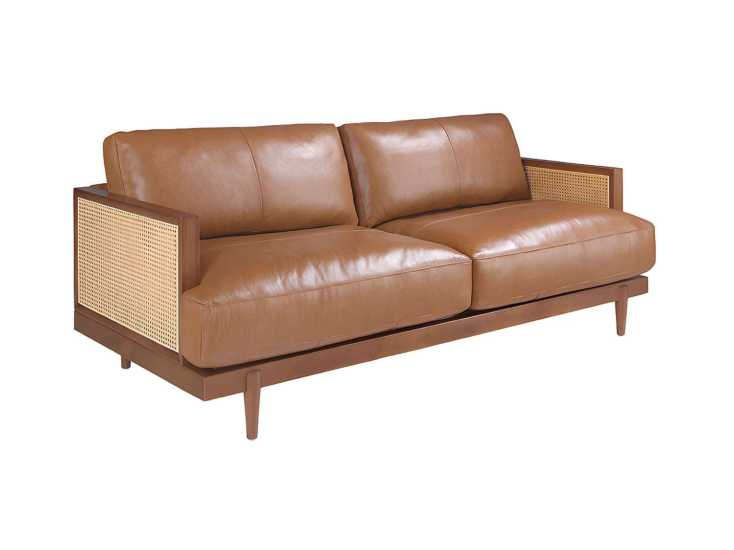 3 zits bank bruin leer 6177 ANGEL CERDA