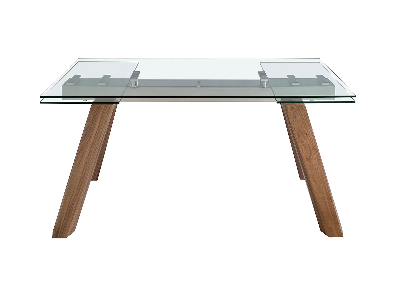 Uitschuifbare eettafel rechthoekig gehard glas 1123 ANGEL CERDA