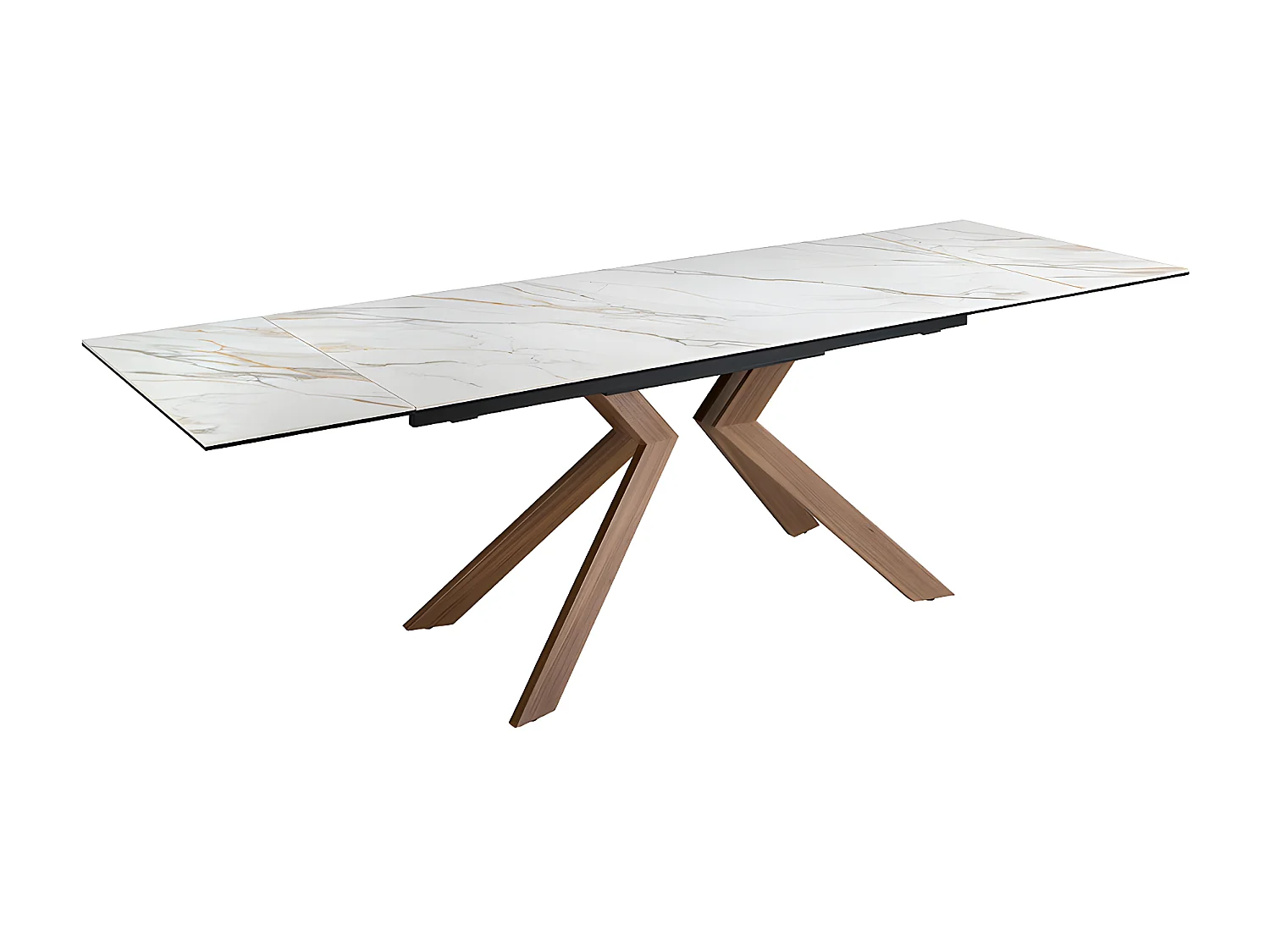Table à manger à rallonge rectangulaire marbre porcelaine 1120 ANGEL CERDA