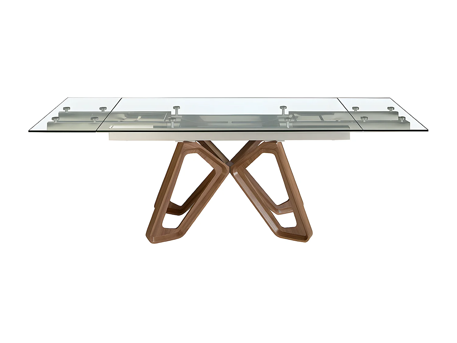 Table à manger à rallonge rectangulaire verre trempé 1122 ANGEL CERDA