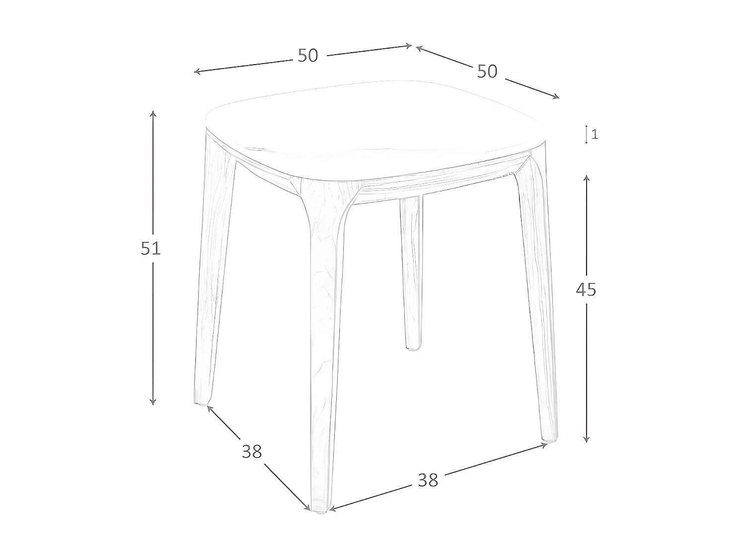 Table d'angle carrée en marbre porcelaine et noyer 2133 ANGEL CERDA