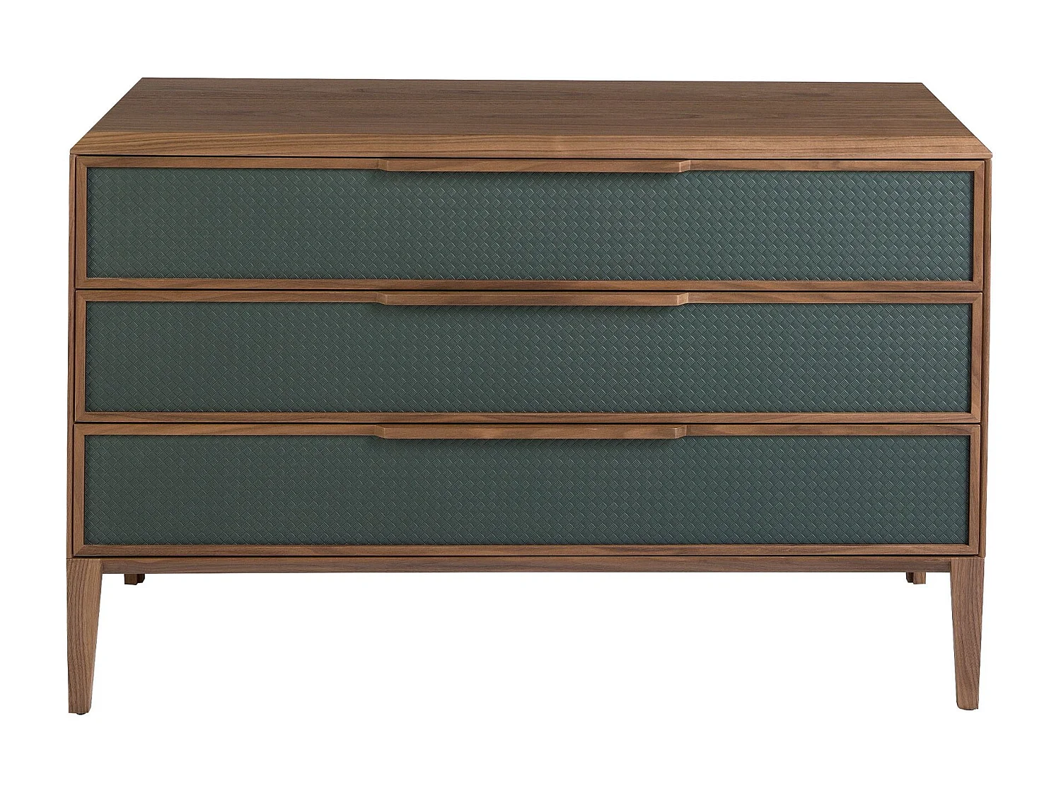 Commode en pvc vert foncé et noyer 7150 ANGEL CERDA