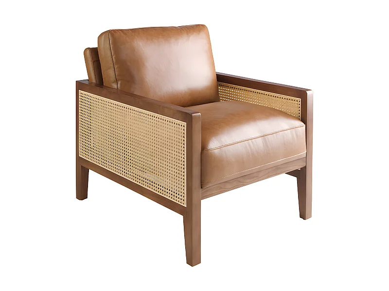 Sessel aus braunem Leder  5113 ANGEL CERDA