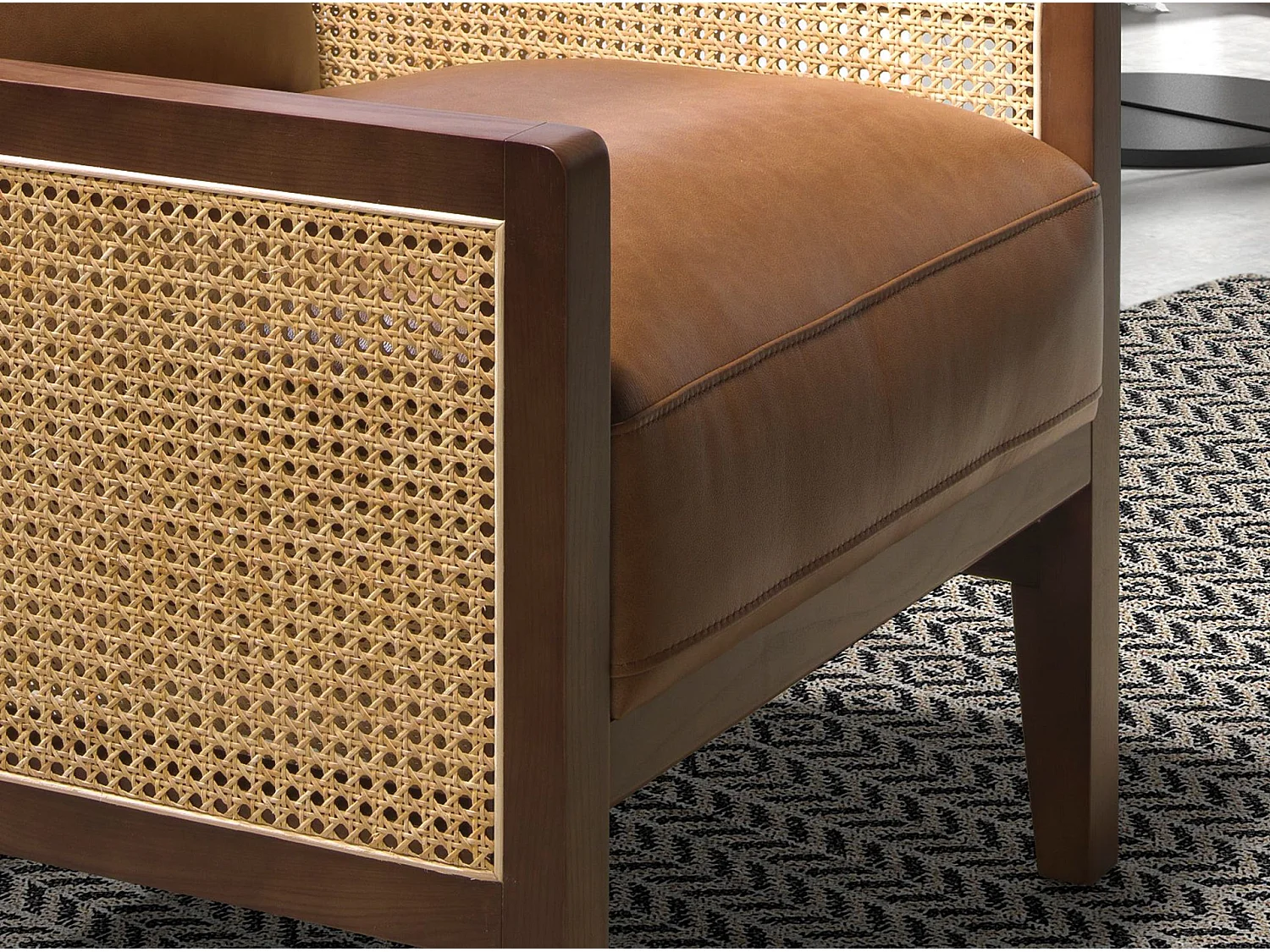 Fauteuil en cuir marron 5113 ANGEL CERDA