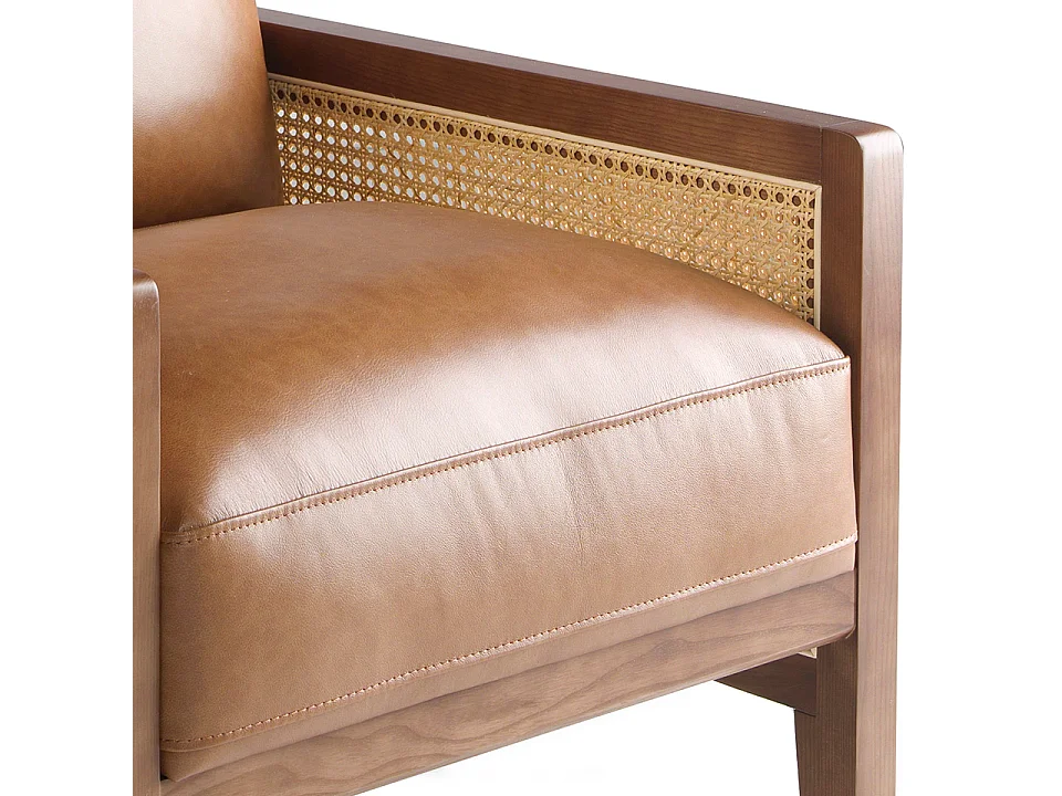 Fauteuil en cuir marron 5113 ANGEL CERDA