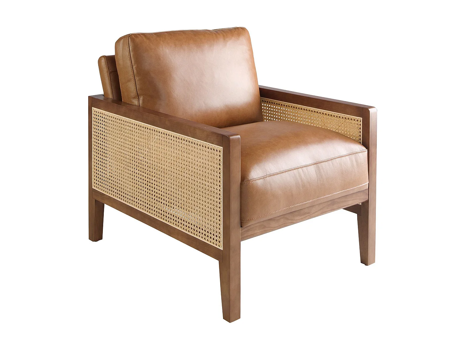 Sessel aus braunem Leder 5113 ANGEL CERDA