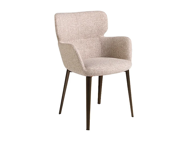 Brauner marmorierter Stoffstuhl  4104 ANGEL CERDA