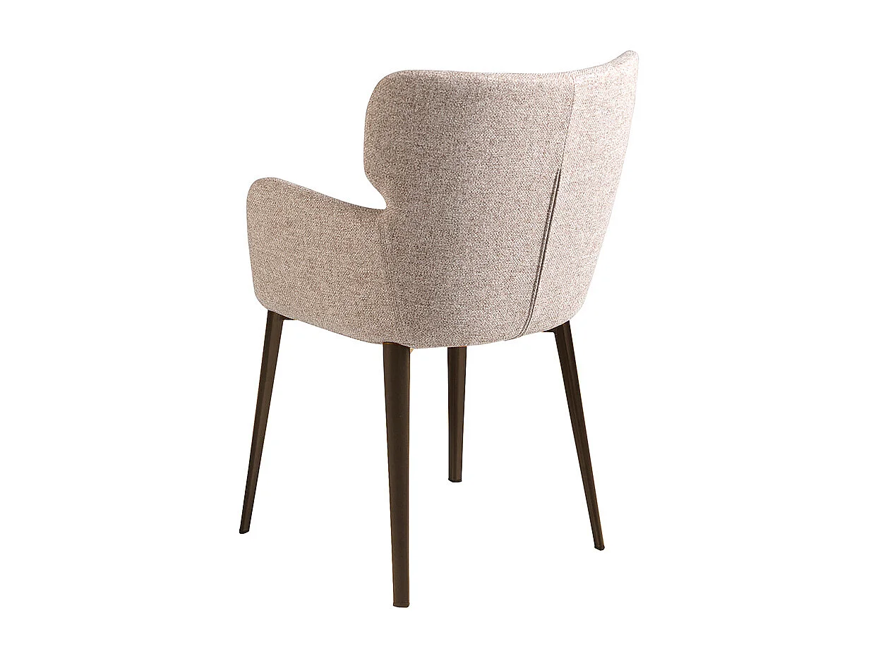 Chaise en tissu marbré marron 4104 ANGEL CERDA