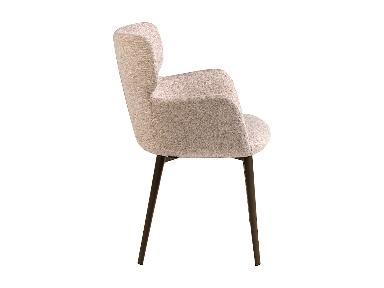 Chaise en tissu marbré marron 4104 ANGEL CERDA