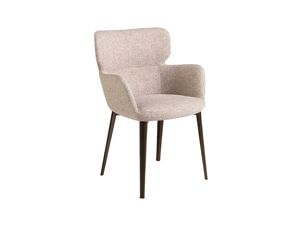 Chaise en tissu marbré marron 4104 ANGEL CERDA