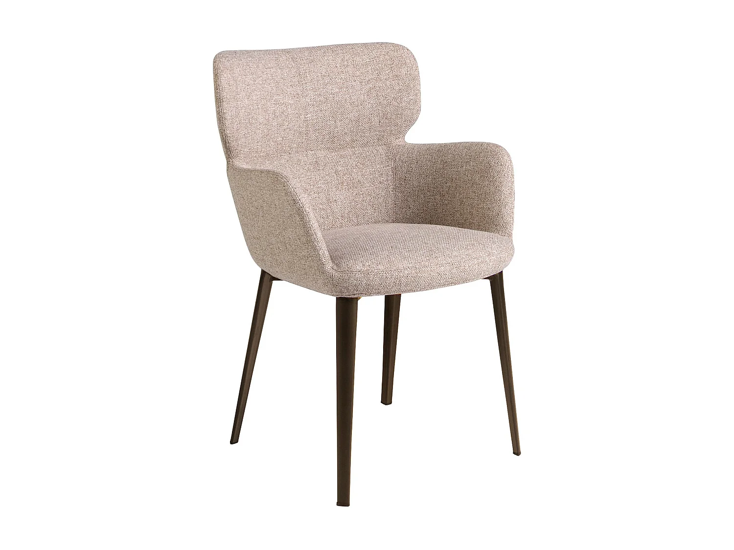 Brauner marmorierter Stoffstuhl 4104 ANGEL CERDA