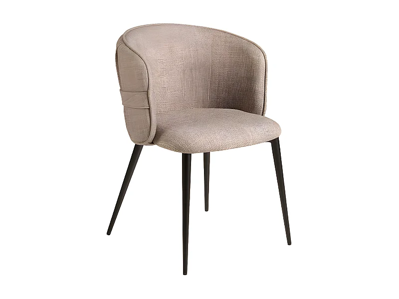 Stuhl aus braunem Stoff  4146 ANGEL CERDA