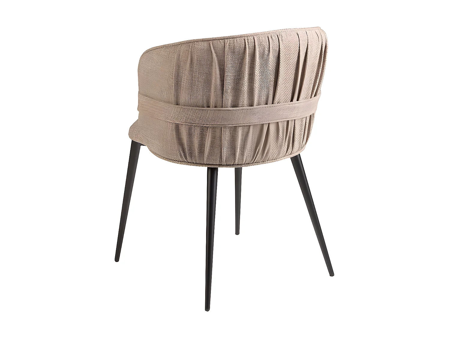 Brązowe krzesło z tkaniny