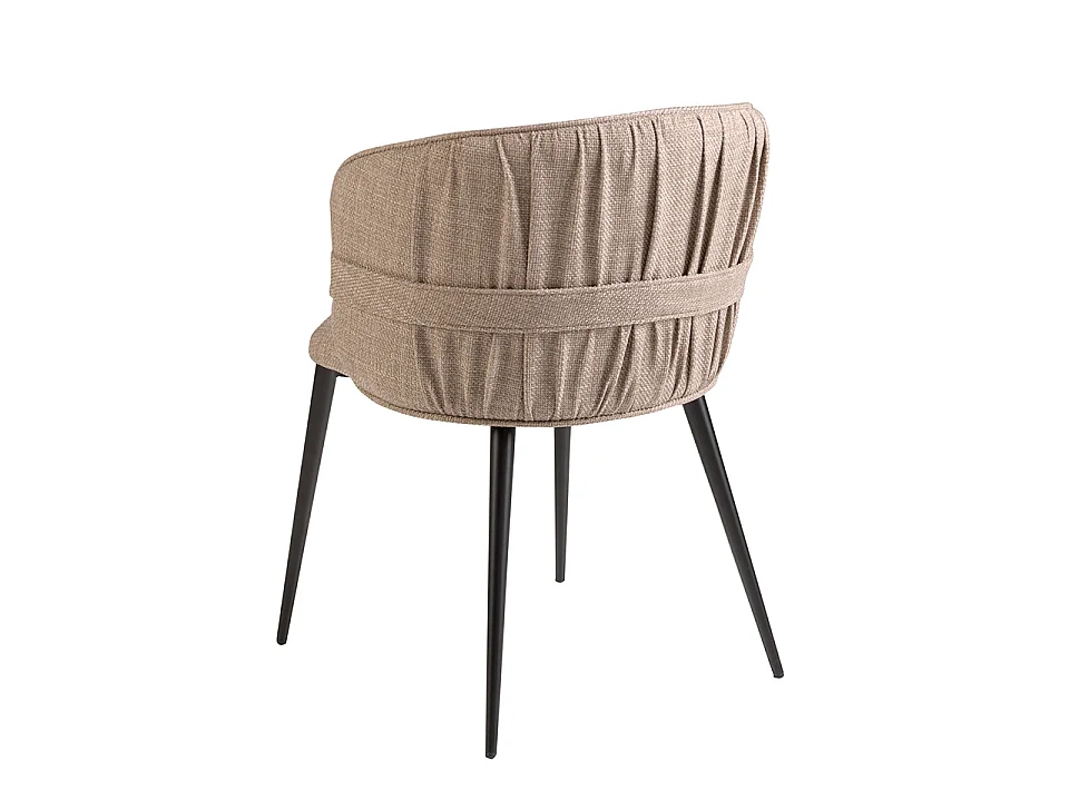 Chaise en tissu marron 4146 ANGEL CERDA