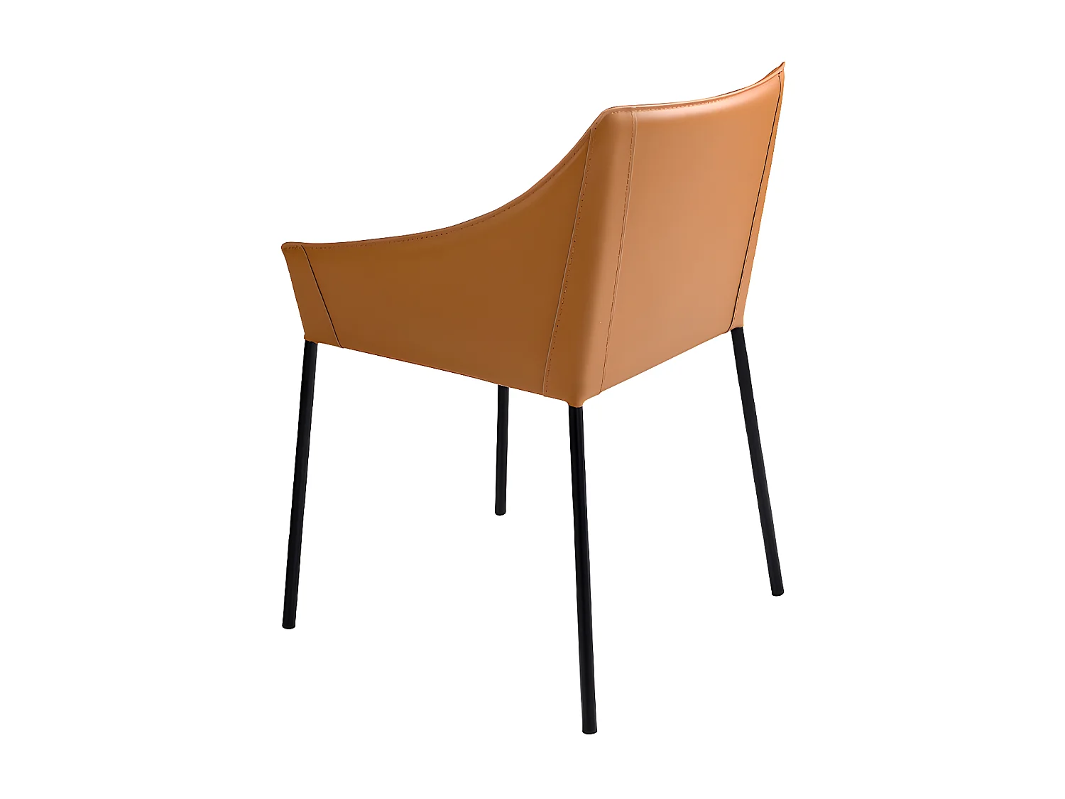 Chaise en similicuir marron 4144 ANGEL CERDA