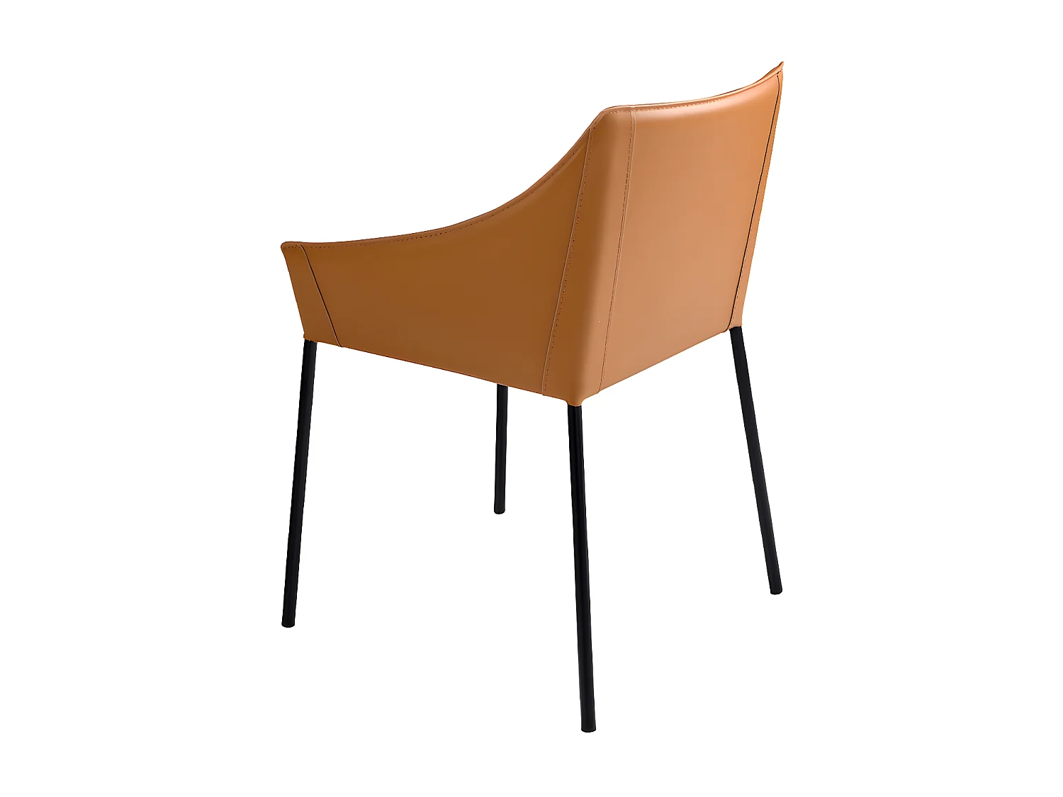 Chaise en similicuir marron 4144 ANGEL CERDA