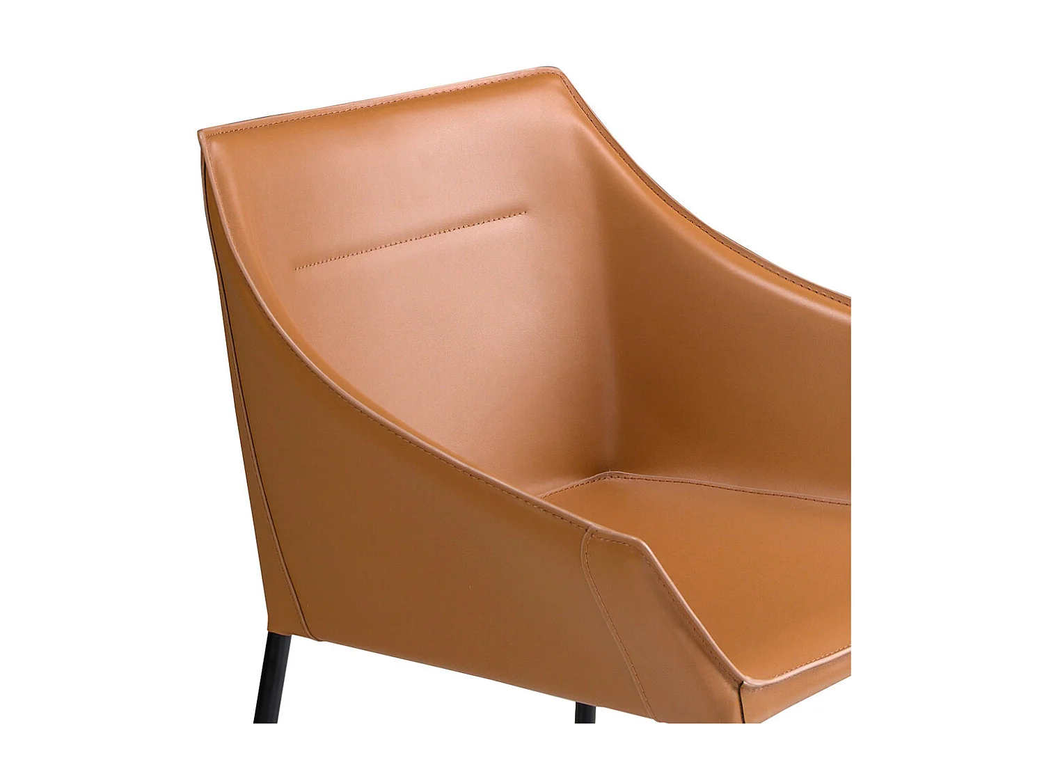 Chaise en similicuir marron 4144 ANGEL CERDA