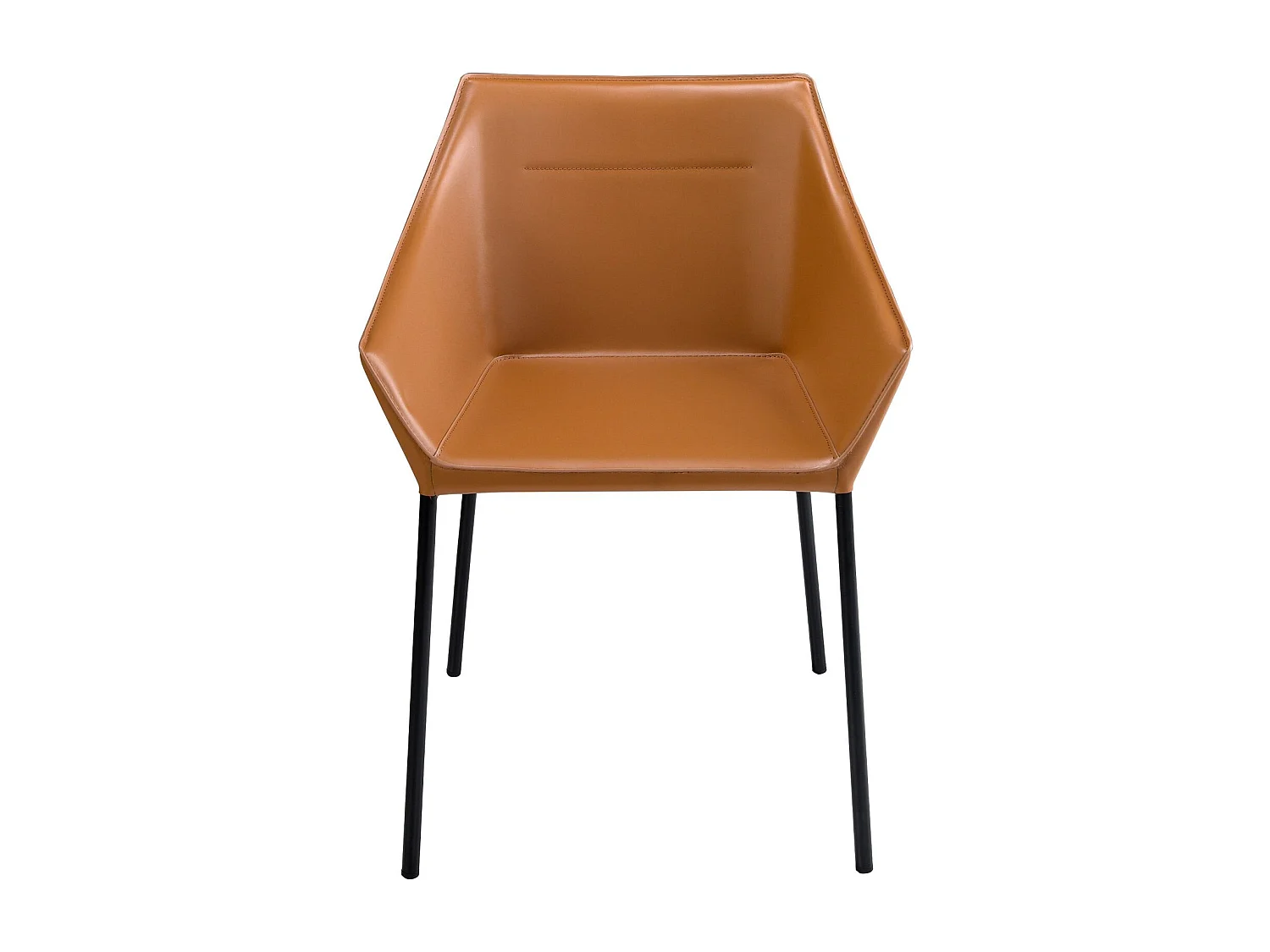 Chaise en similicuir marron 4144 ANGEL CERDA