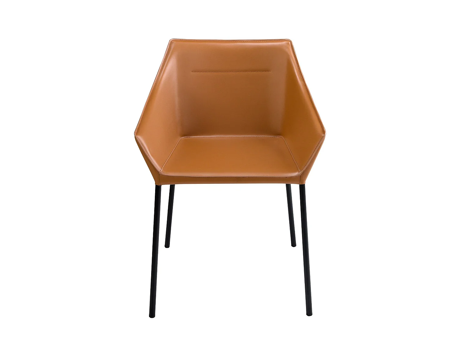 Bruine kunstleren stoel 4144 ANGEL CERDA