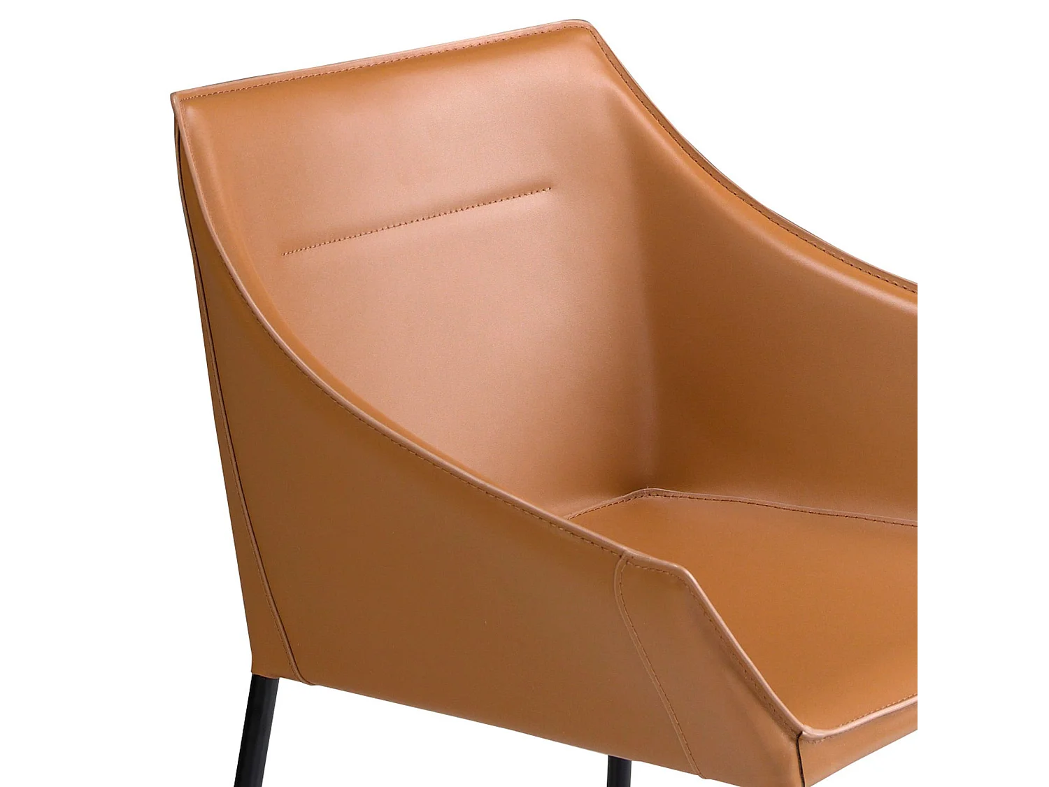 Bruine kunstleren stoel 4144 ANGEL CERDA