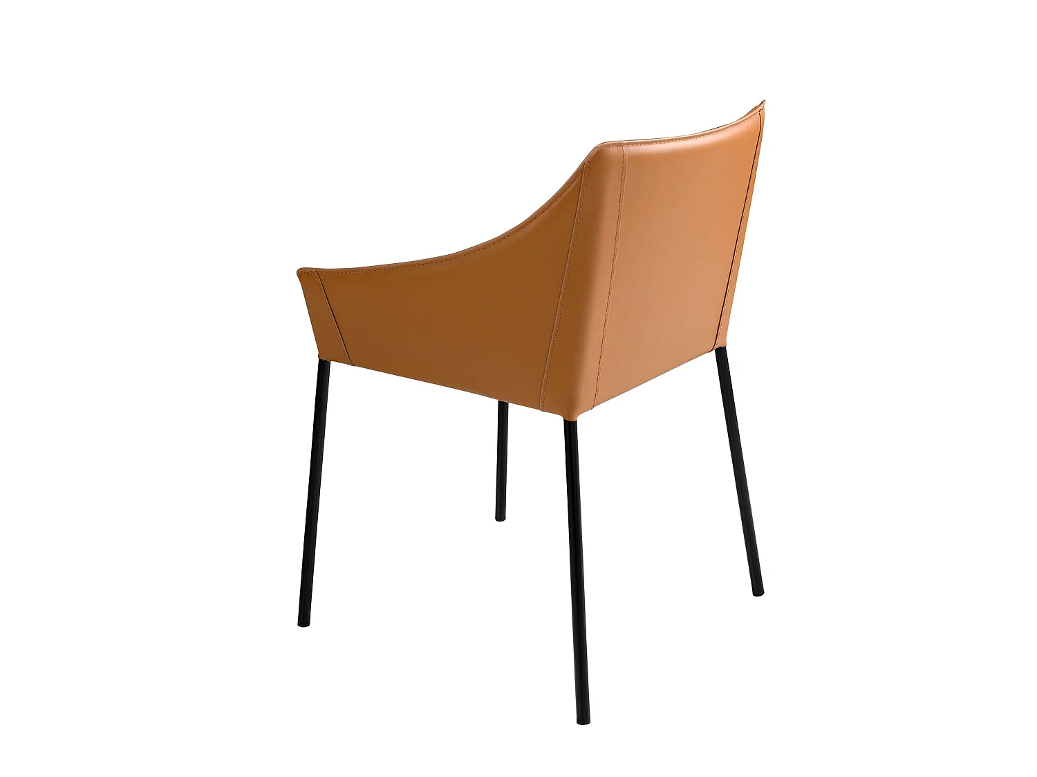 Bruine kunstleren stoel 4144 ANGEL CERDA