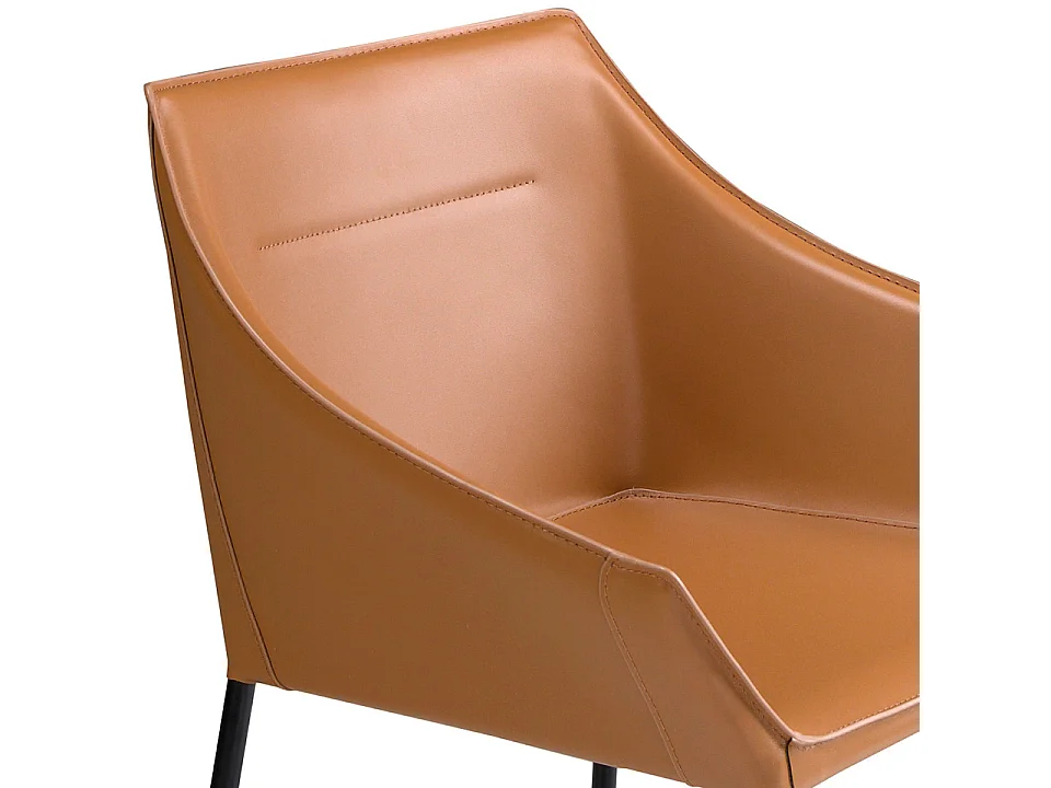 Bruine kunstleren stoel 4144 ANGEL CERDA