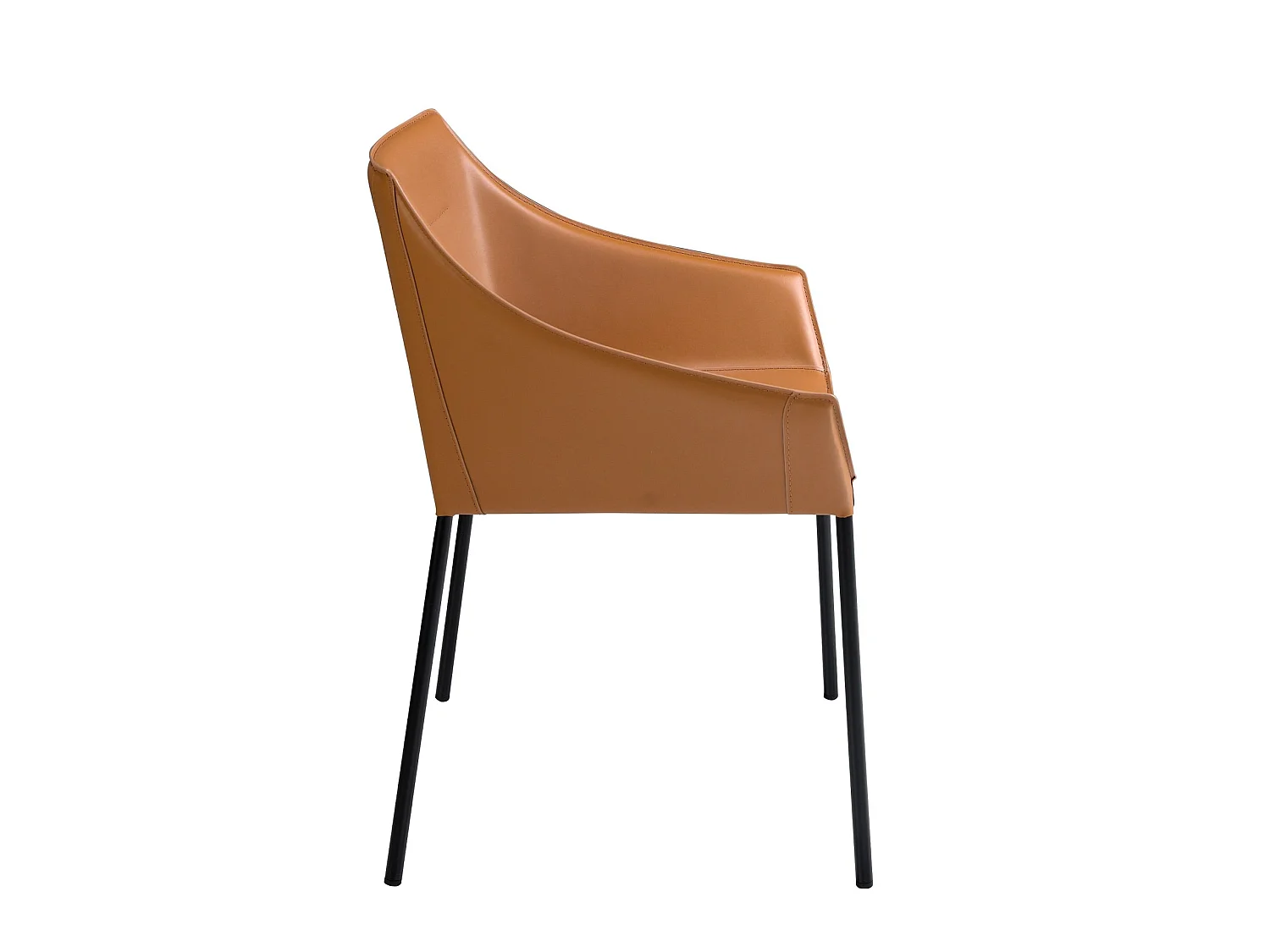 Brown leatherette chair 4144 ANGEL CERDA
