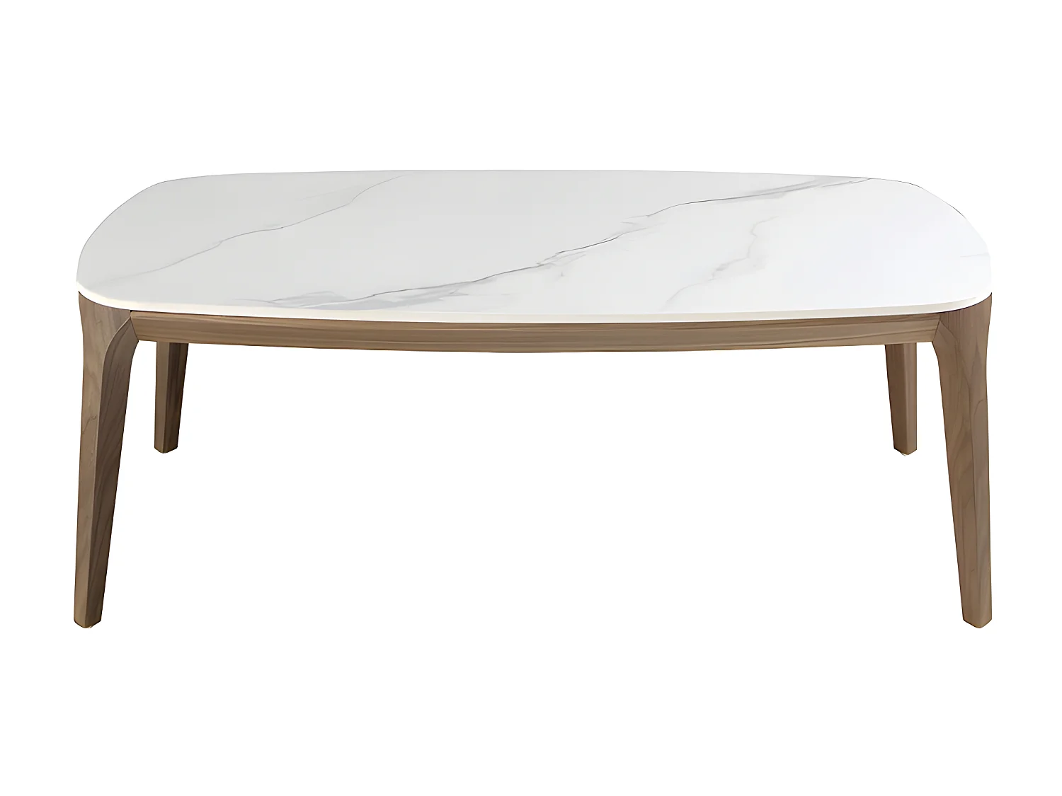 Ovaler Tisch aus Porzellan, Marmor und Nussbaum  2132 ANGEL CERDA