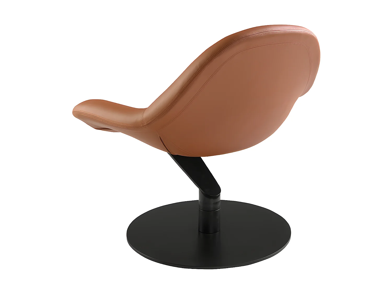 Bruine kunstleren draaifauteuil 5116 ANGEL CERDA