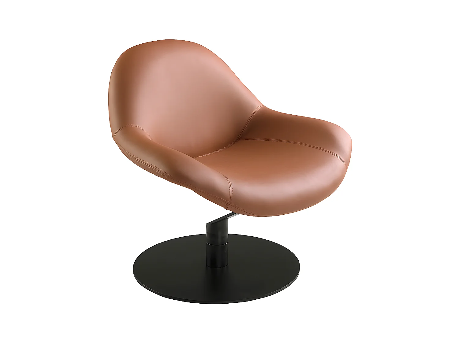 Fauteuil en simili cuir marron 5116 ANGEL CERDA