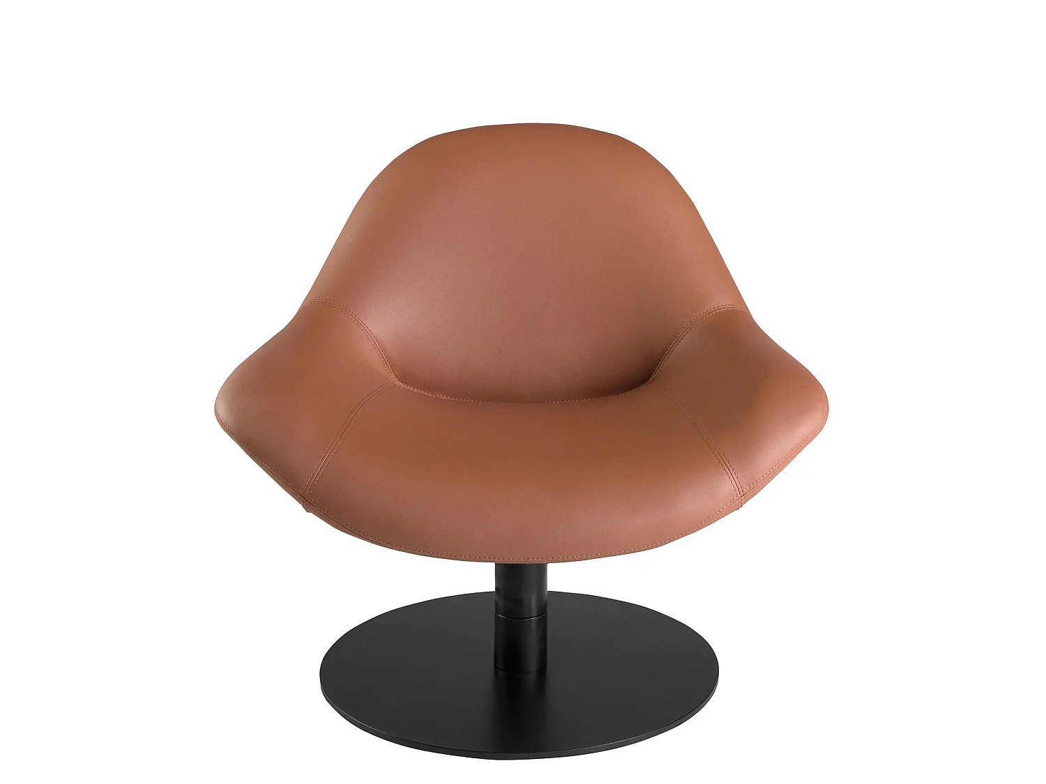Bruine kunstleren draaifauteuil 5116 ANGEL CERDA