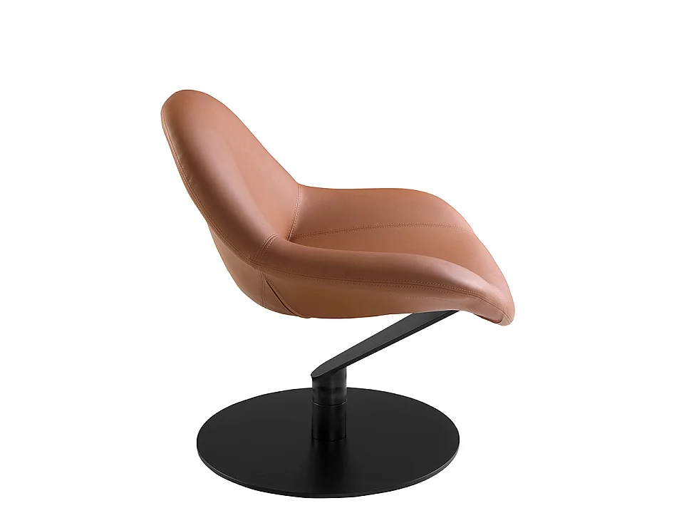 Bruine kunstleren draaifauteuil 5116 ANGEL CERDA