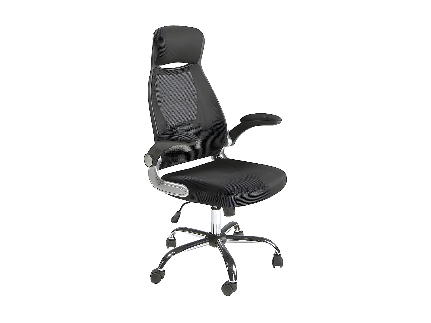 Chaise de bureau pivotante en tissu noir 4140 ANGEL CERDA