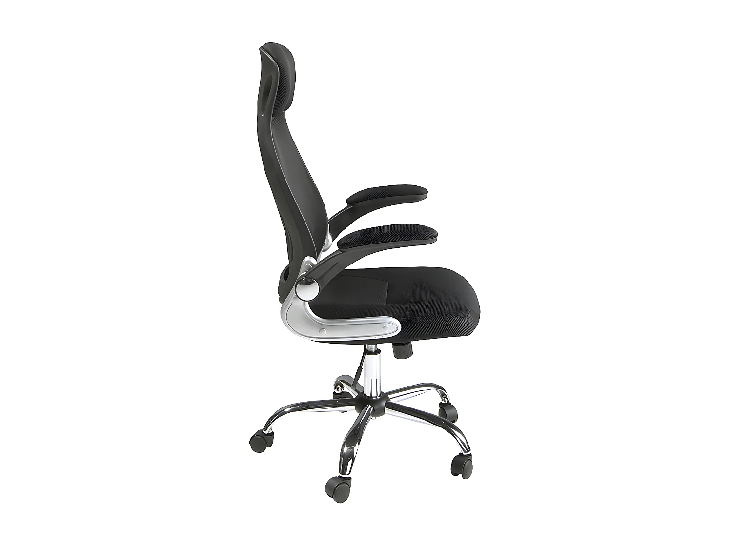 Chaise de bureau pivotante en tissu noir 4140 ANGEL CERDA