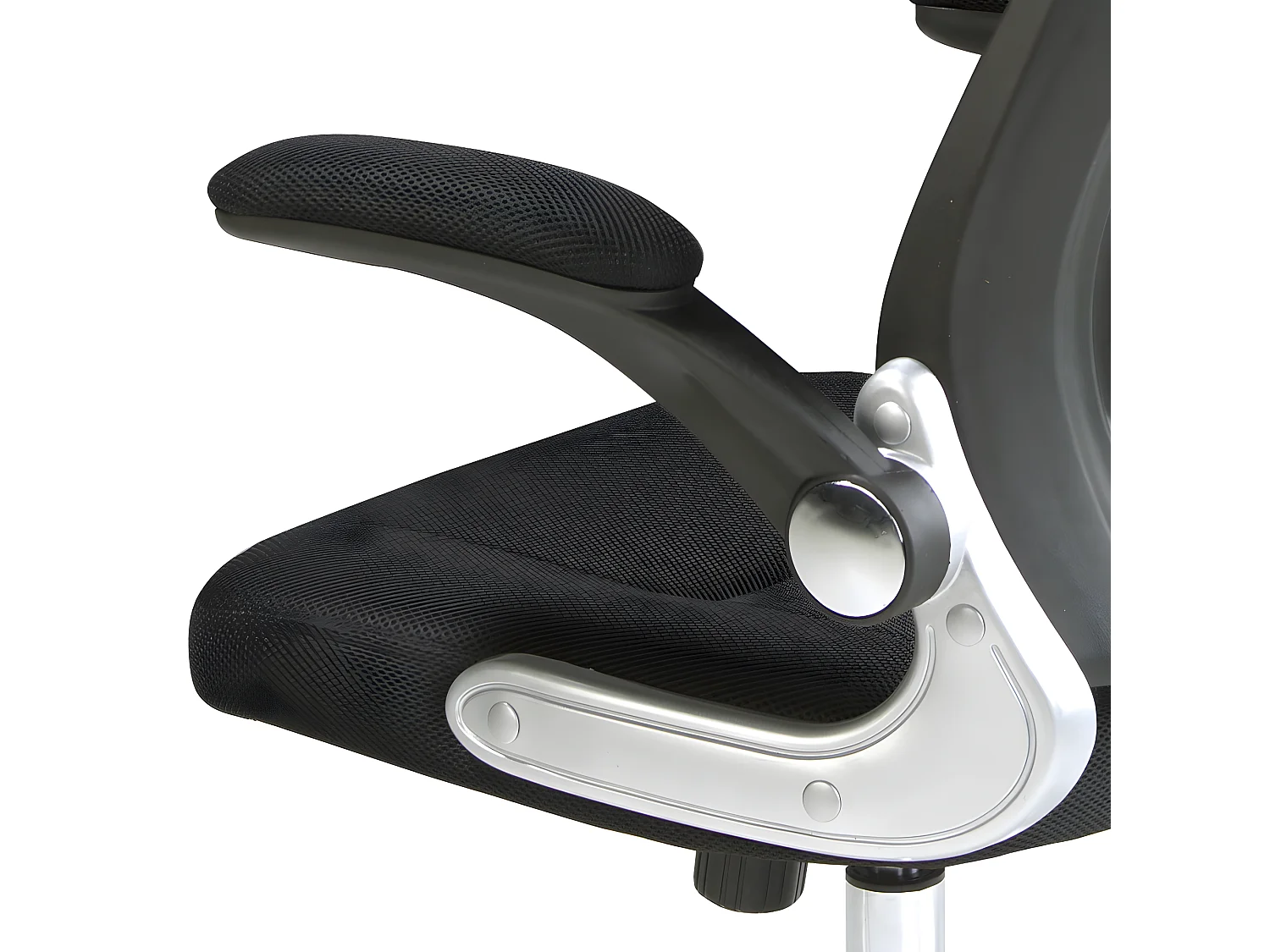 Chaise de bureau pivotante en tissu noir 4140 ANGEL CERDA