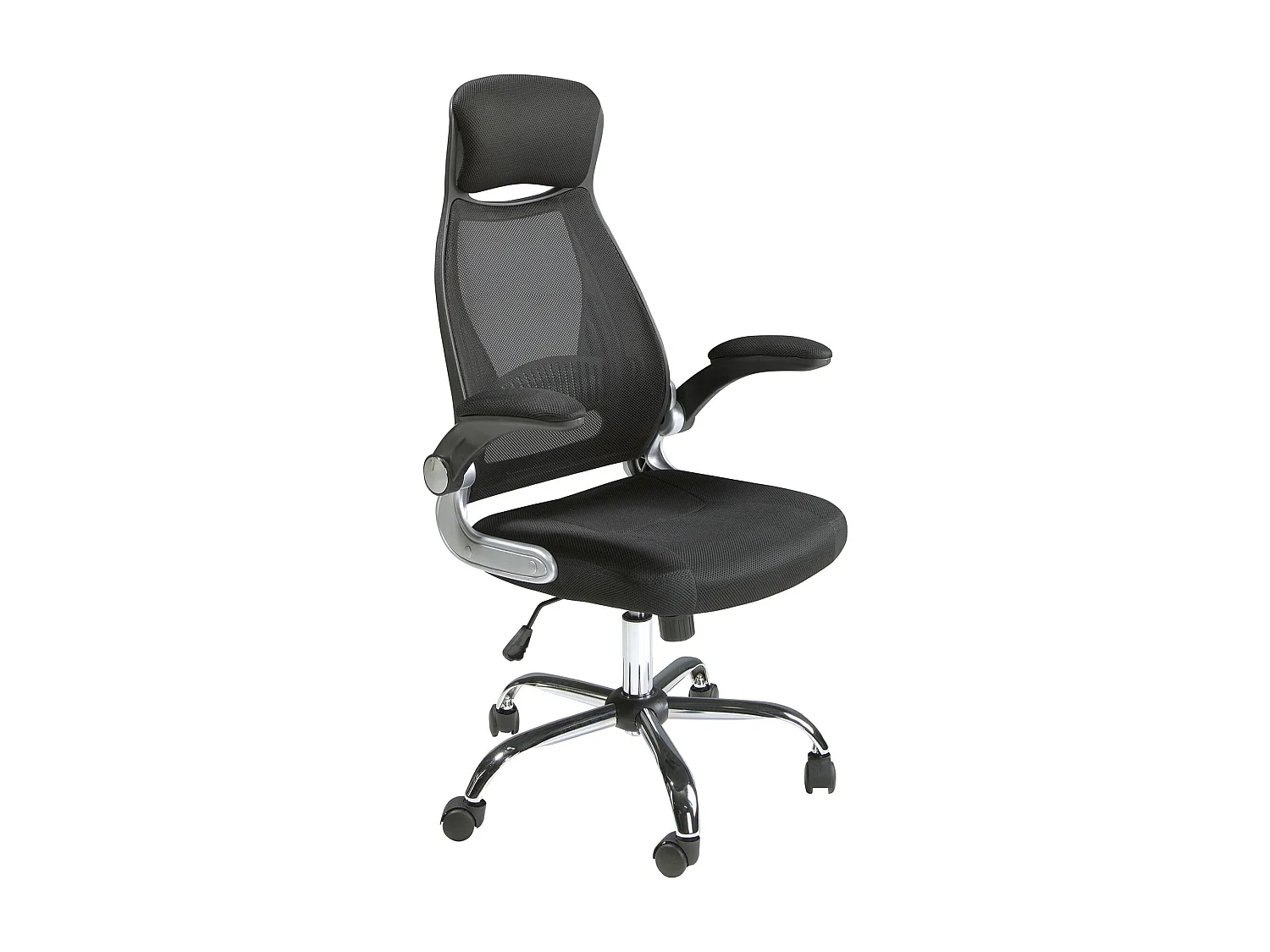 Fauteuil de bureau pivotante en tissu noir 4140 ANGEL CERDA