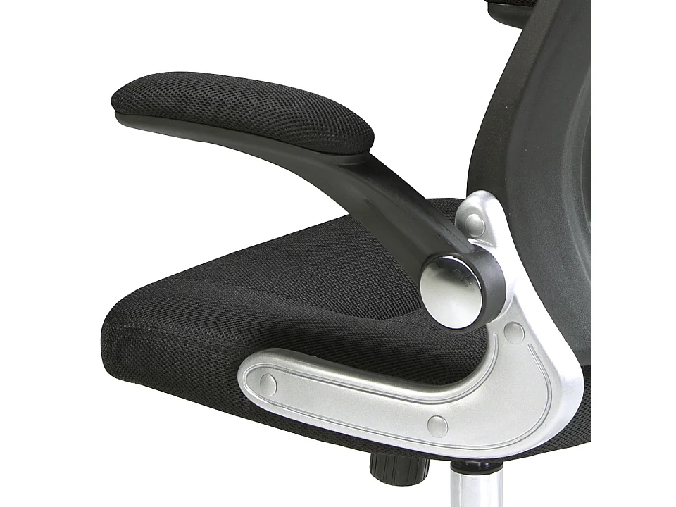 Fauteuil de bureau pivotante en tissu noir 4140 ANGEL CERDA