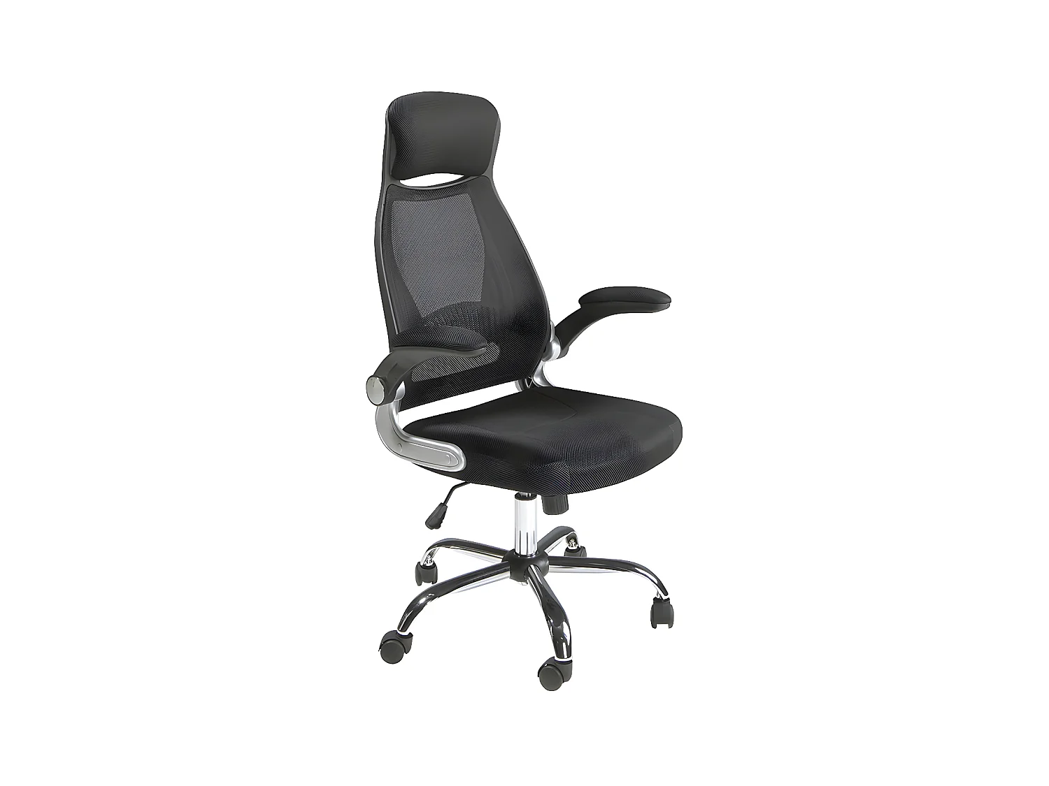 Chaise de bureau pivotante en tissu noir 4140 ANGEL CERDA