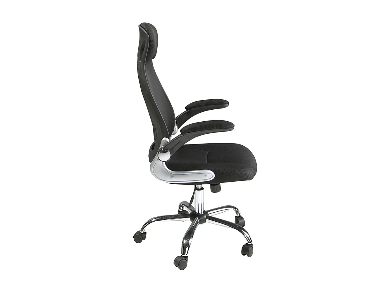 Fauteuil de bureau pivotante en tissu noir 4140 ANGEL CERDA