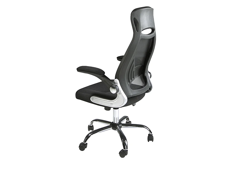 Fauteuil de bureau pivotante en tissu noir 4140 ANGEL CERDA