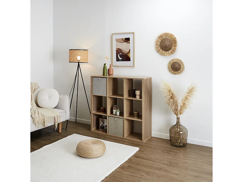 Rangement Modulable 9 Cases Klaus Marron