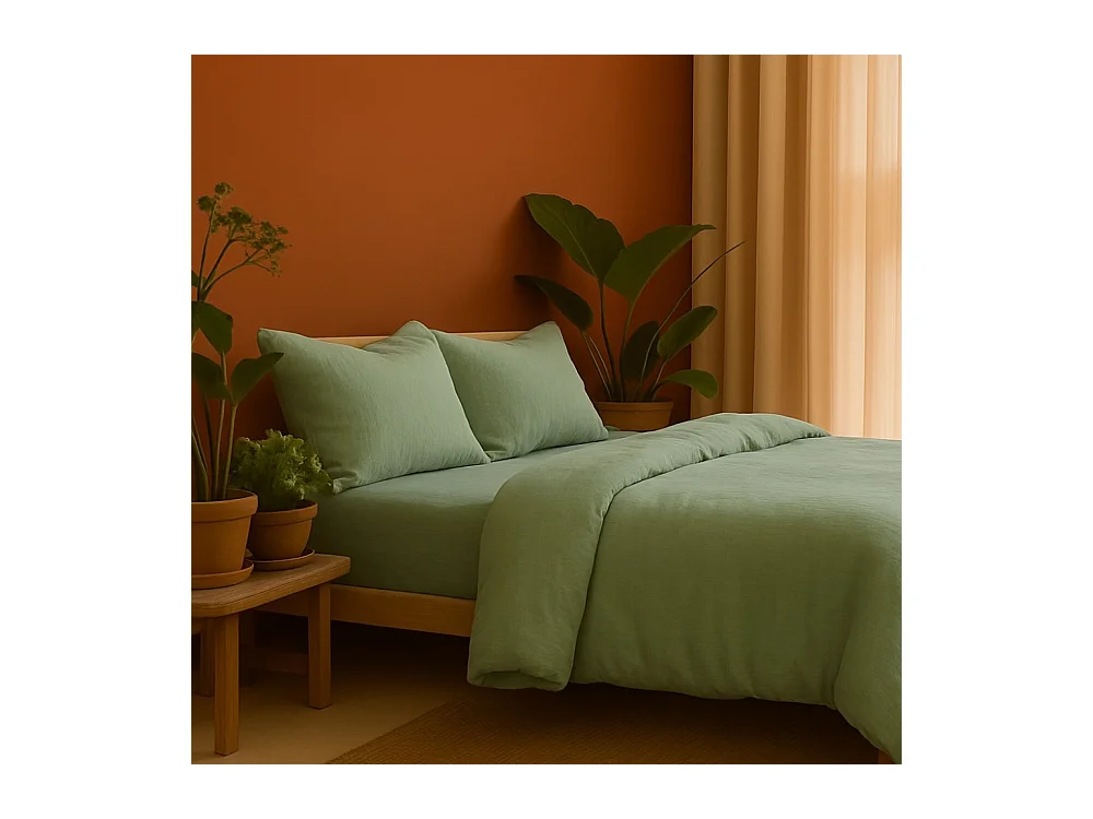 Komplet Pościeli z Gazy Bawełnianej Angelina 240x260cm - Odwracalny i Wygodny