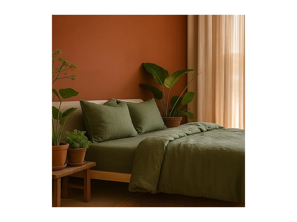 Parure de lit en Gaze de Coton 240x260cm