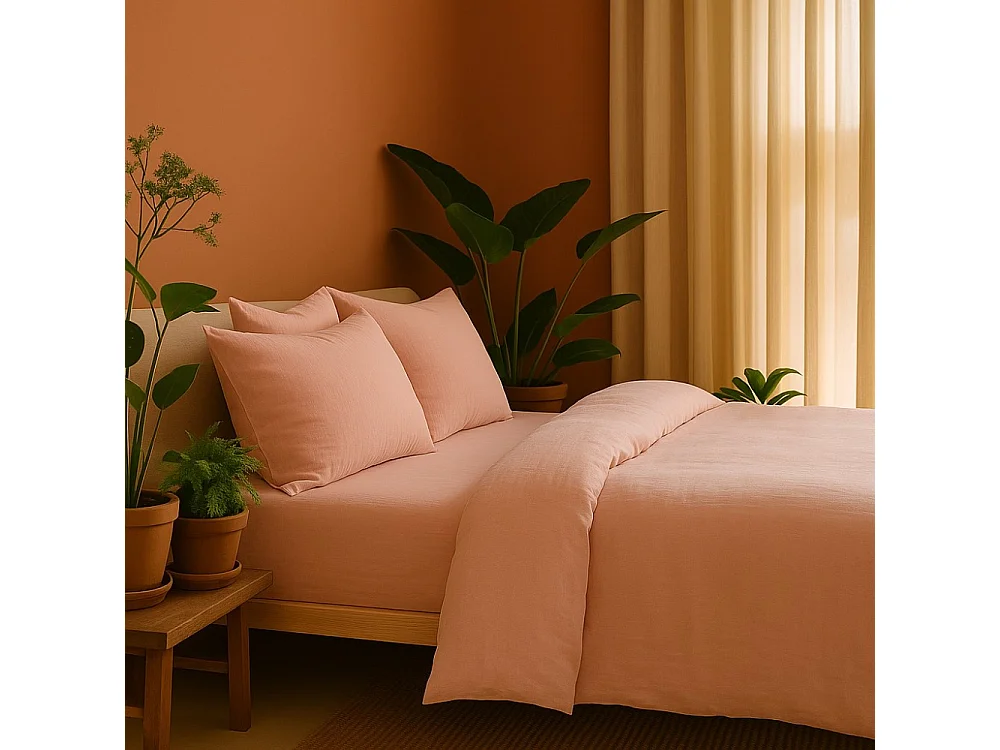 Parure de lit en Gaze de Coton 240x260cm