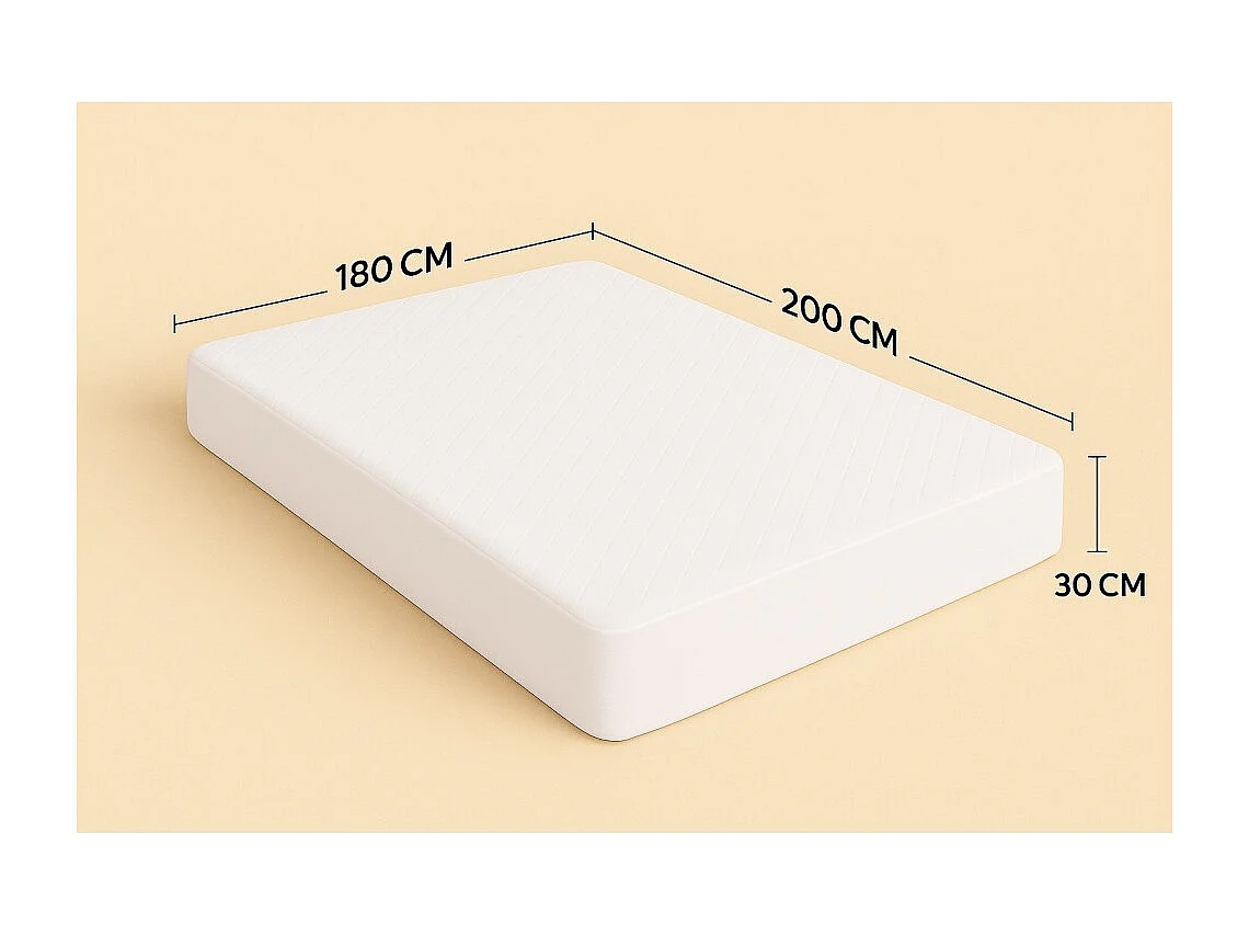 Protège matelas ultra imperméable, anti-acariens – Couvre matelas – Bonnet 30 cm