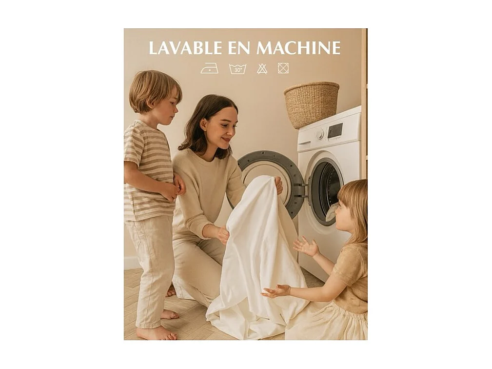 Protège matelas ultra imperméable, anti-acariens – Couvre matelas – Bonnet 30 cm