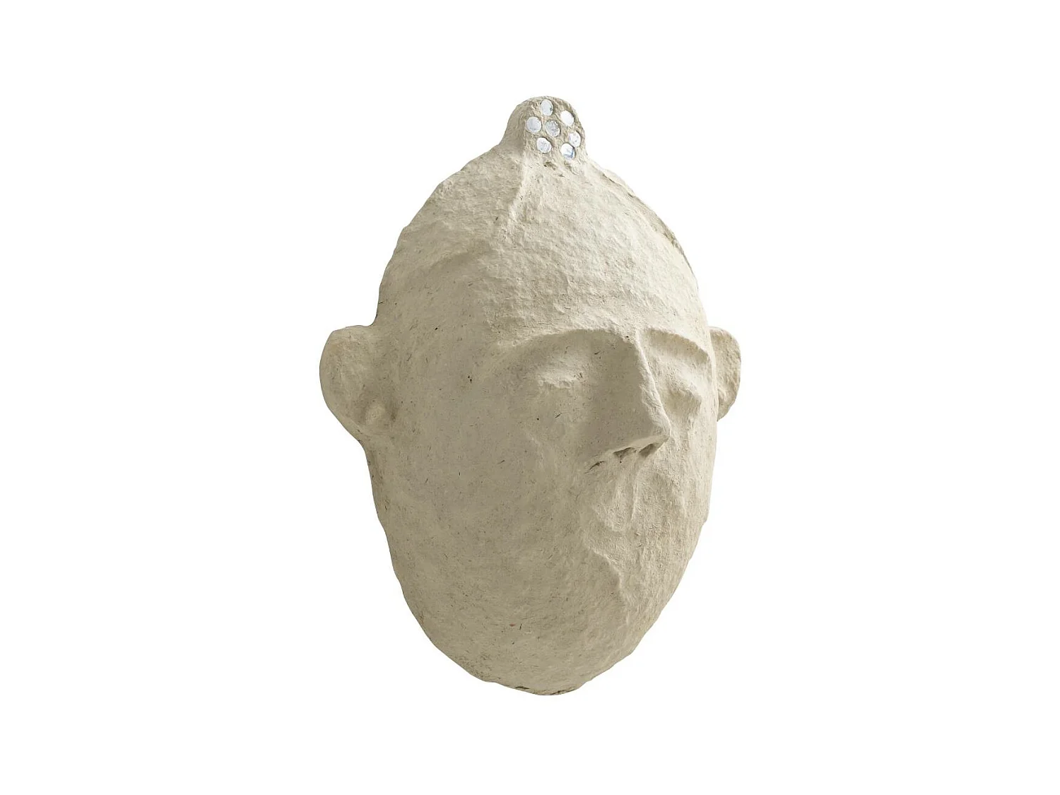 Masque ovale en papier mâché Antoine