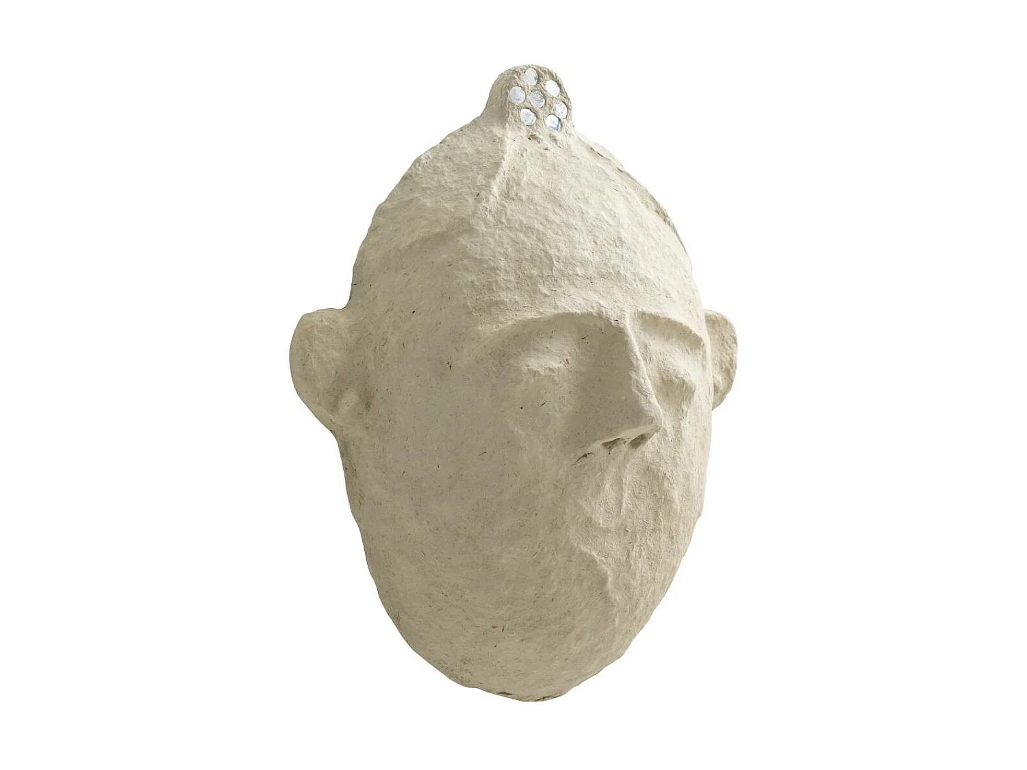 Máscara ovalada de papel maché Antoine para una decoración interior única